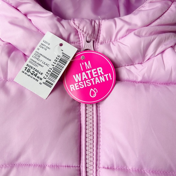 NWT Children’s Place Toddler Girls Hooded Puffer Jacket - Picture 3 of 6